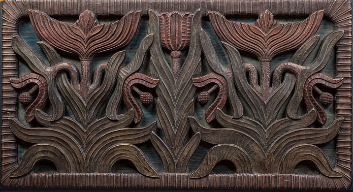 Zdjęcie dekoracyjnego wieka do skrzyni na pościel, drewno